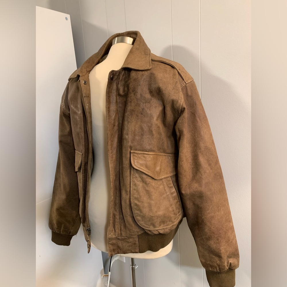 Men’s Vintage 80’s Expressions Streetwear Leather Jacket